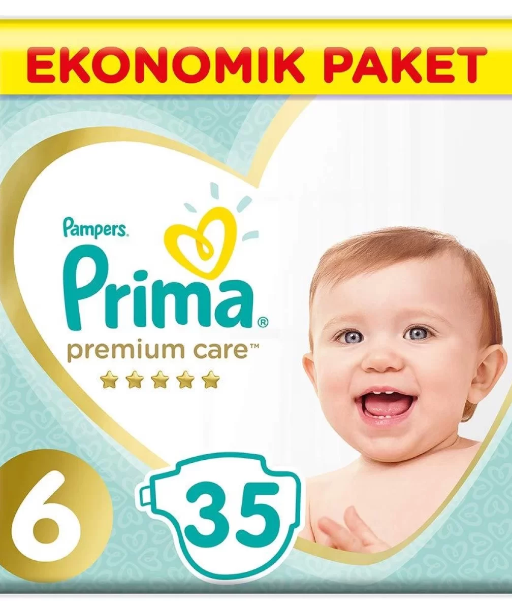 Prima Premium Care Bebek Bezi Ekonomik Paket 6 Beden 35 Adet