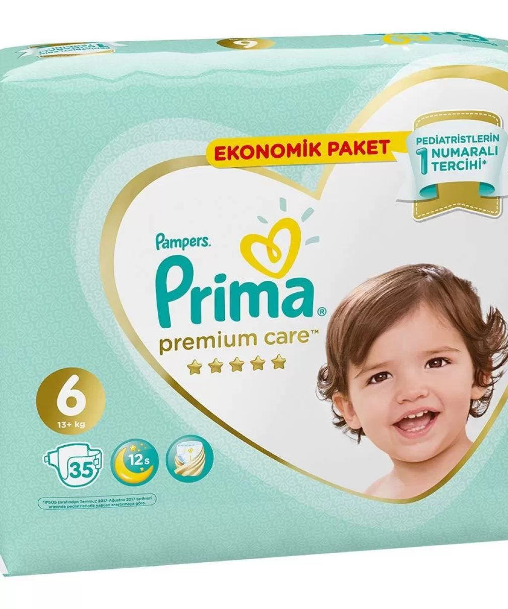 Prima Premium Care Bebek Bezi Ekonomik Paket 6 Beden 35 Adet