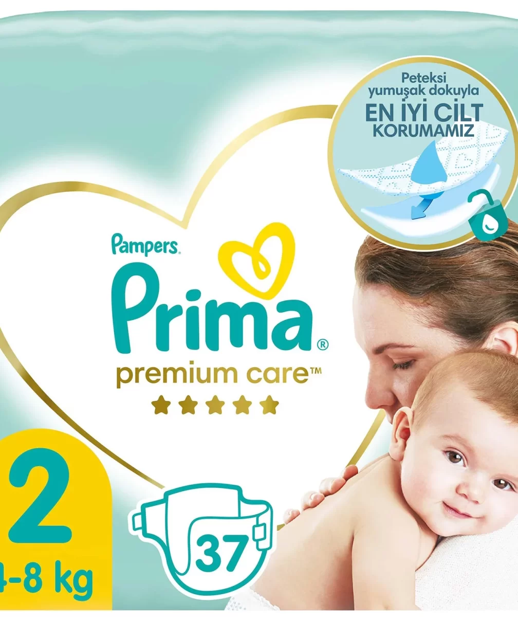 Prima Premium Care Bebek Bezi İkiz Paket 2 Beden 37 Adet