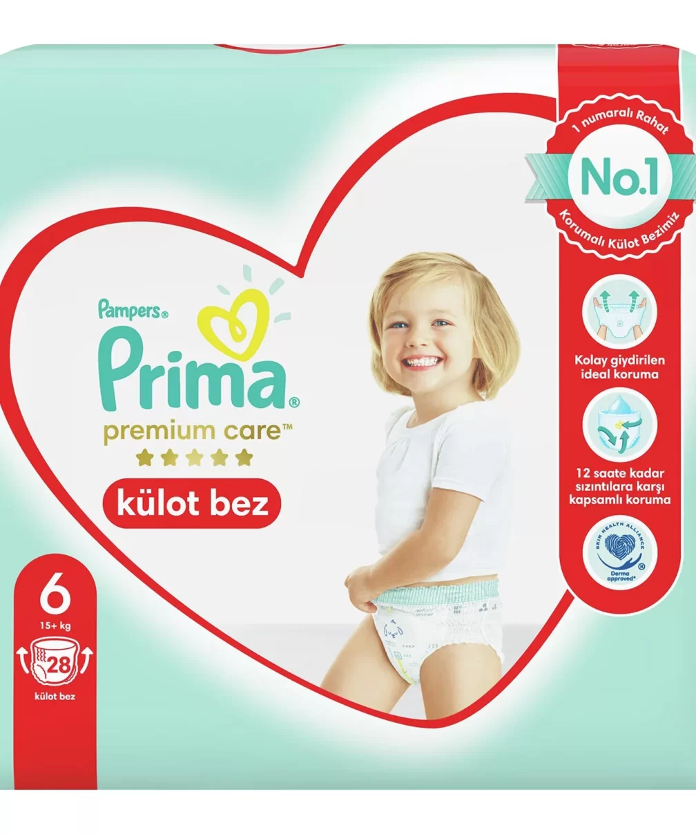 Prima Premium Care Külot Bebek Bezi 6 Beden 28 Adet