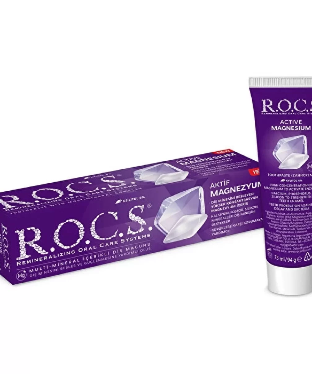 R.O.C.S.Aktif Magnezyum İçerikli Diş Macunu 75ml