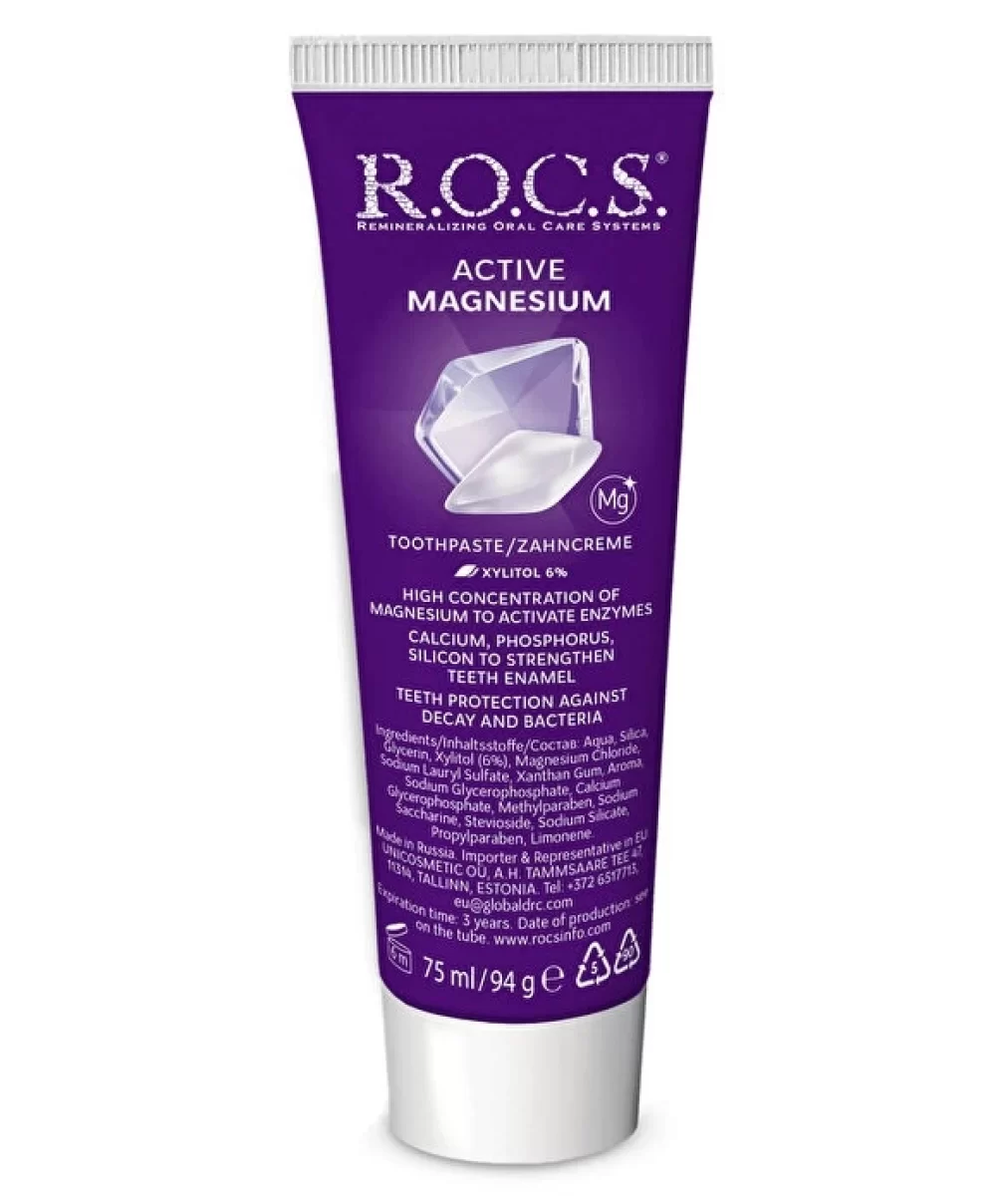 R.O.C.S.Aktif Magnezyum İçerikli Diş Macunu 75ml