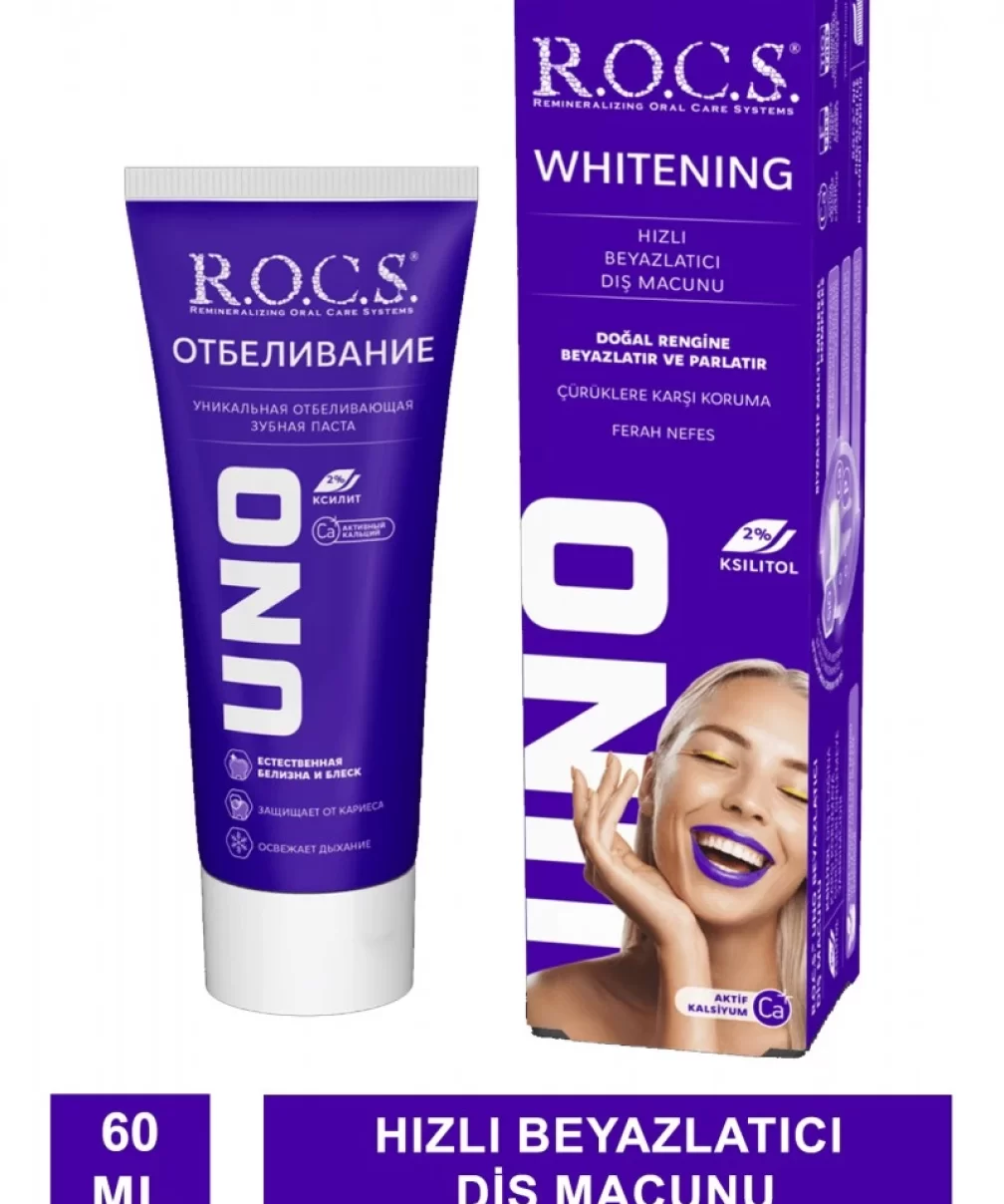 R.O.C.S.Uno Whitening Beyazlatıcı Diş Macunu 60 ml