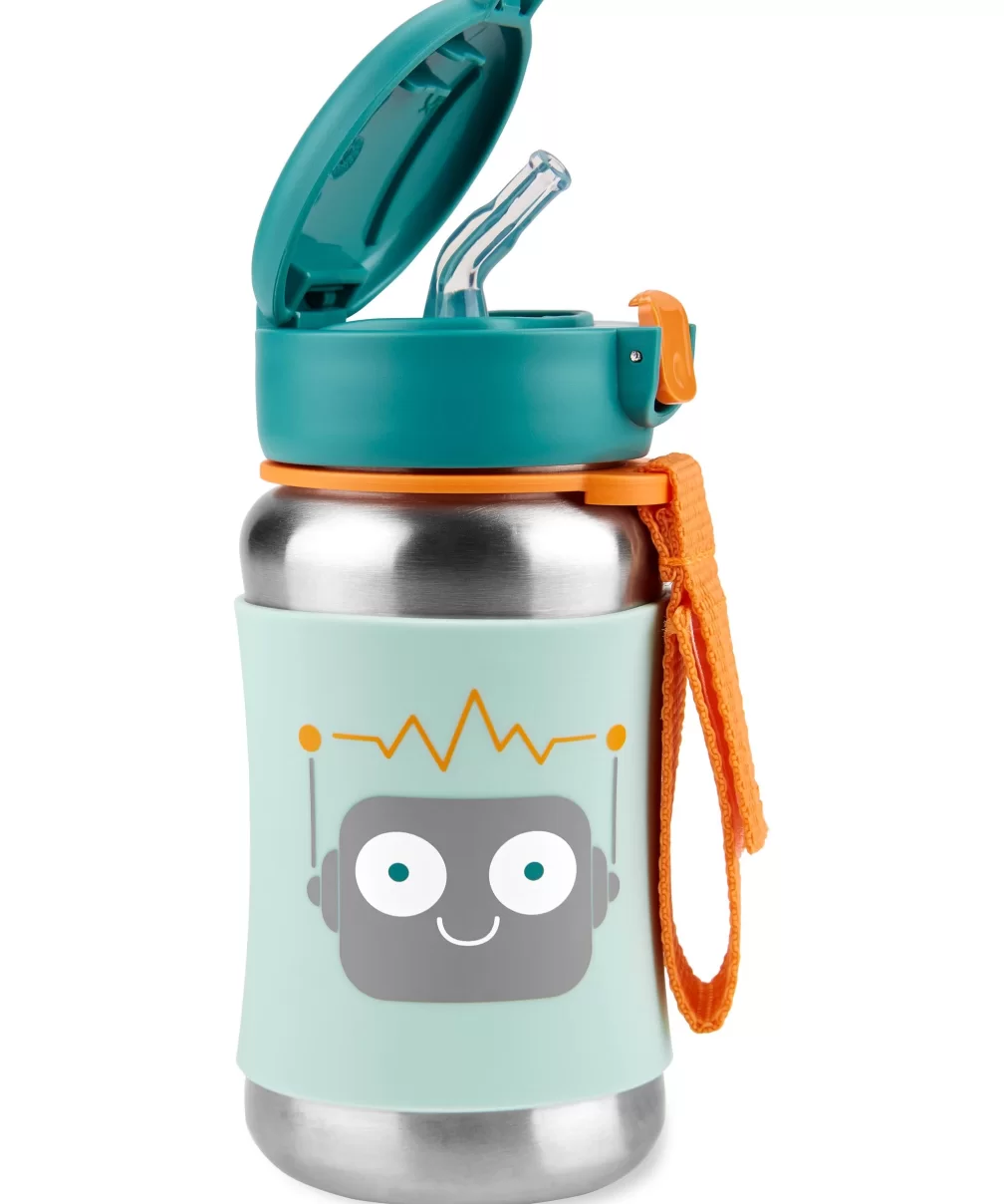 Skip Hop Zoo Pipetli Paslanmaz Çelik Suluk 350 ml Robot