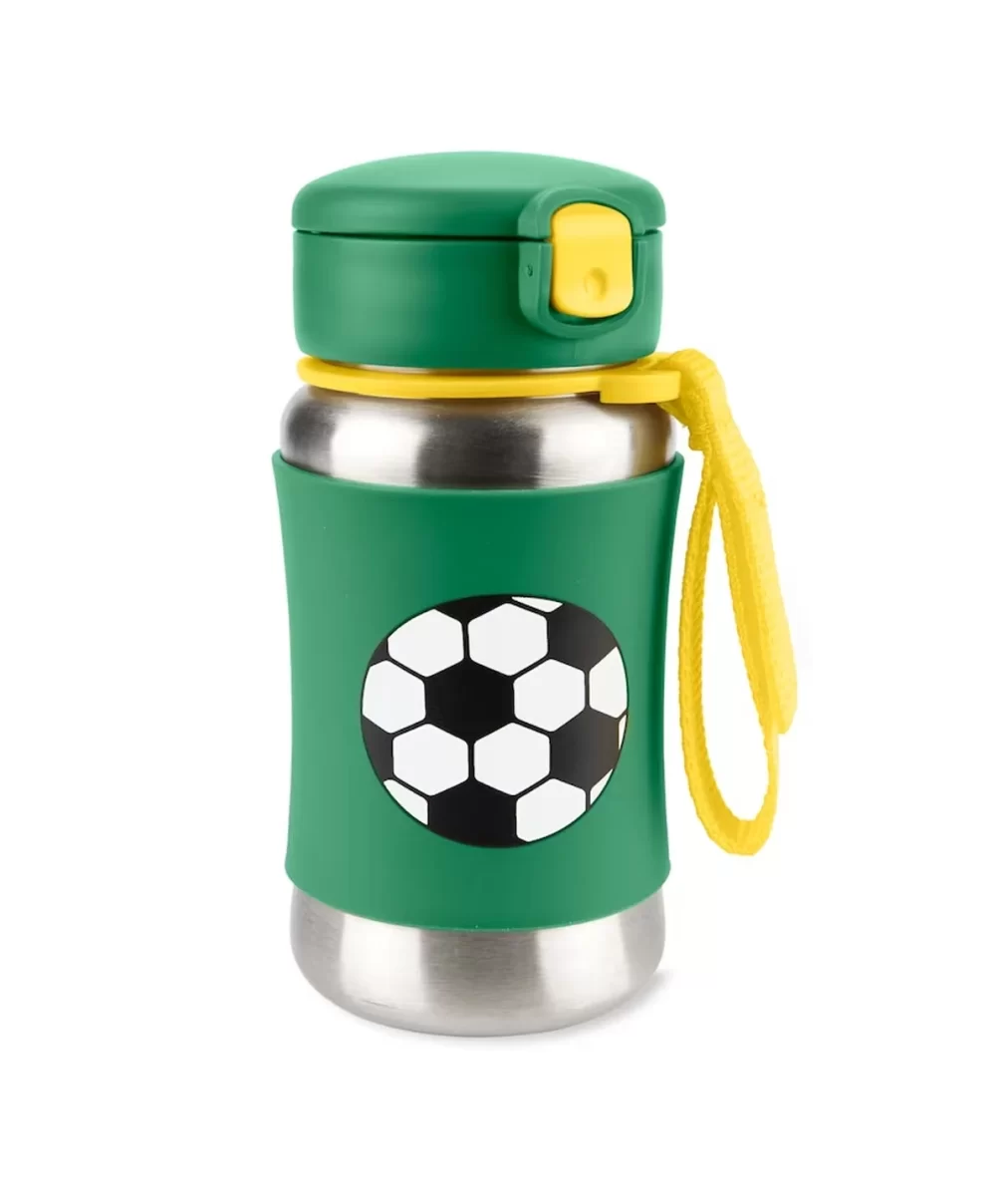 Skip Hop Zoo Pipetli Paslanmaz Çelik Suluk 350 ml Futbol