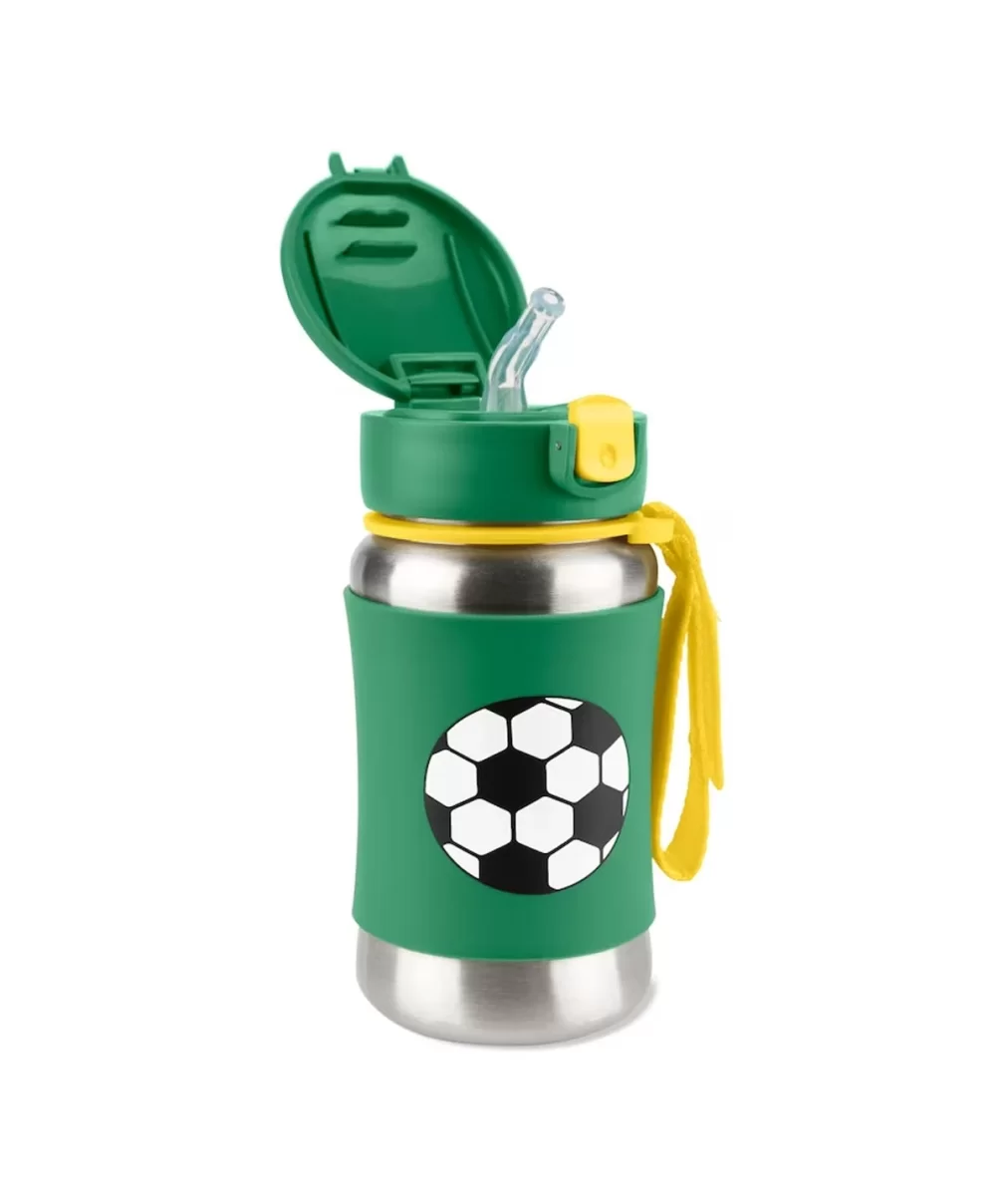 Skip Hop Zoo Pipetli Paslanmaz Çelik Suluk 350 ml Futbol