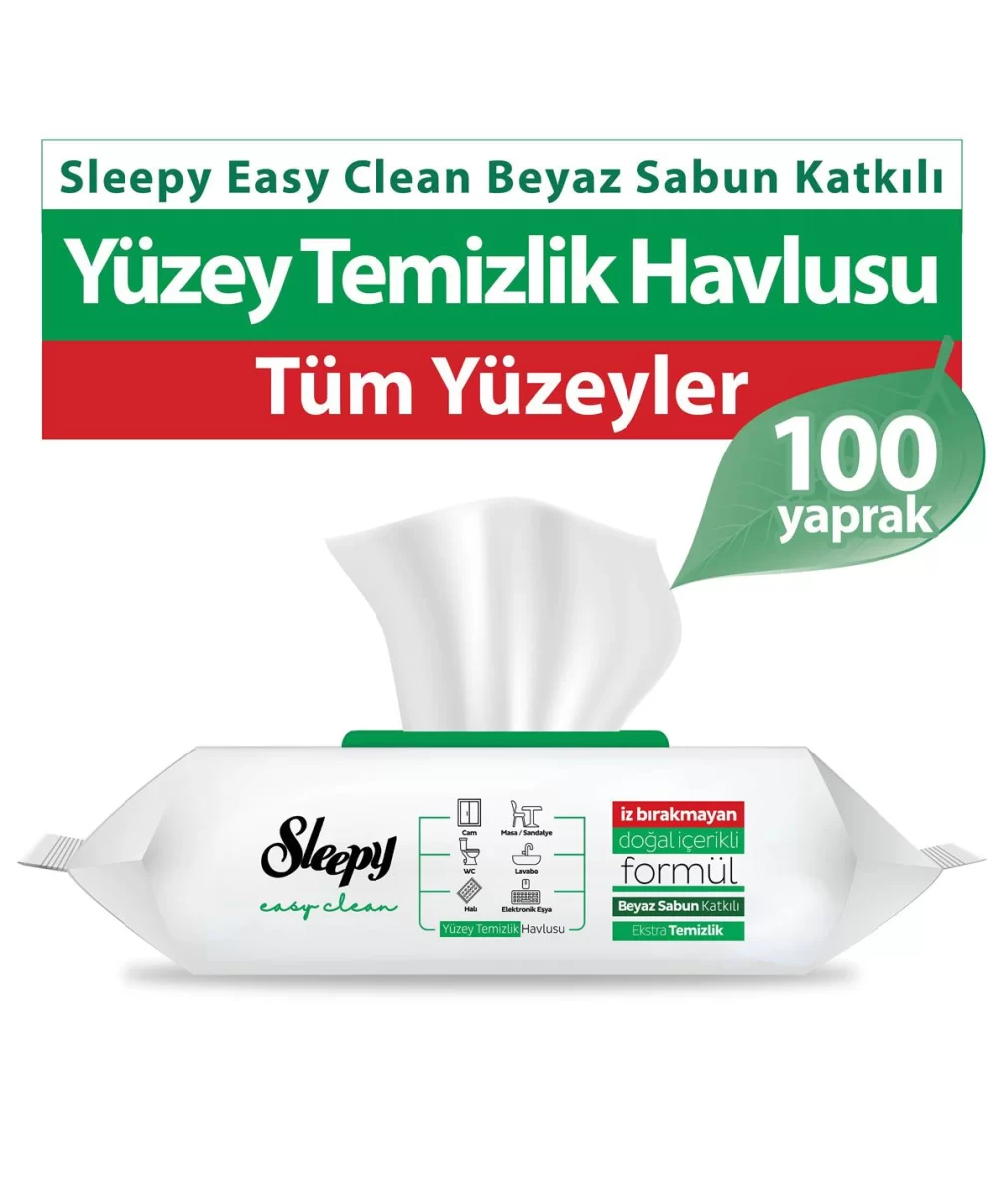 Sleepy Easy Clean Yüzey Temizlik Havlusu 100 Adet