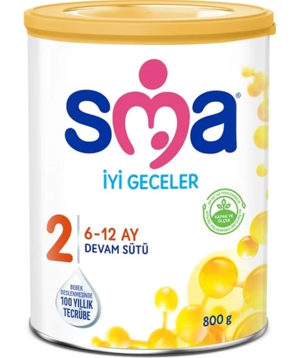 SMA İyi Geceler 2 Bebek Devam Sütü 6-12 Ay 800 Gr