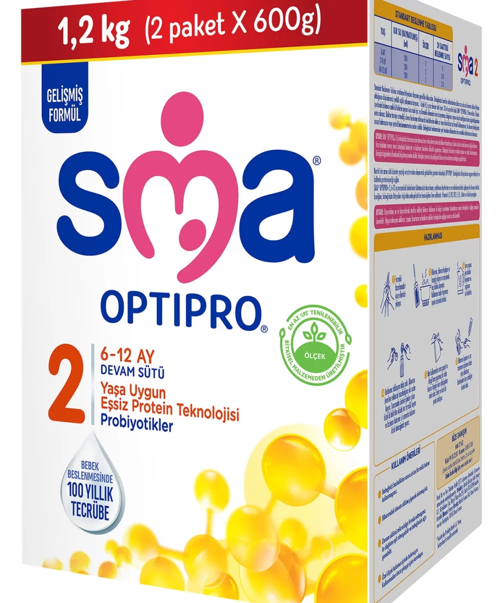 SMA Optipro Probiyotik 2 Bebek Devam Sütü 6-12 Ay 1200 Gr