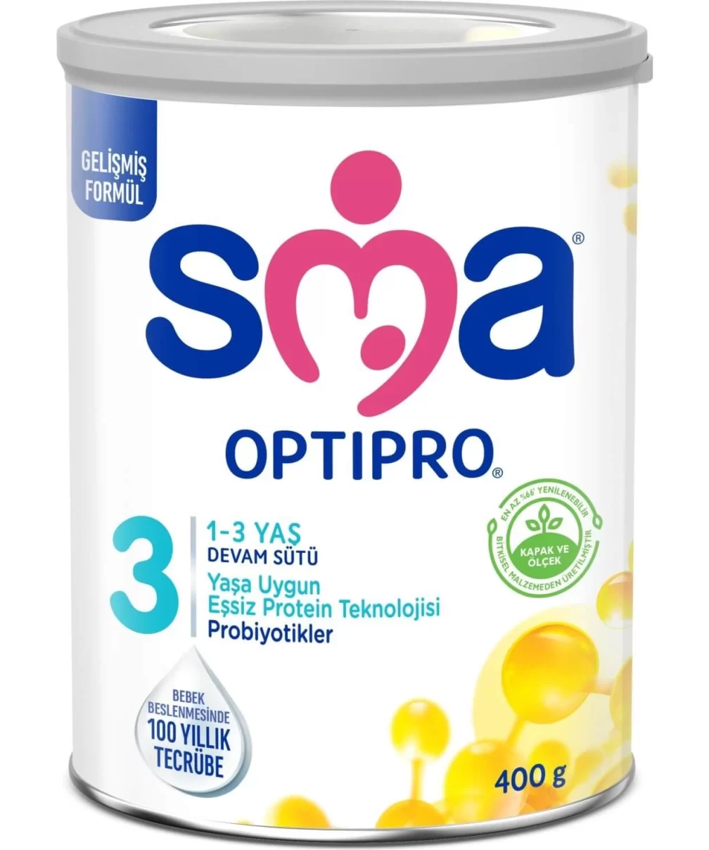 SMA Optipro Probiyotik 3 Bebek Devam Sütü 1-3 Yaş 400 Gr