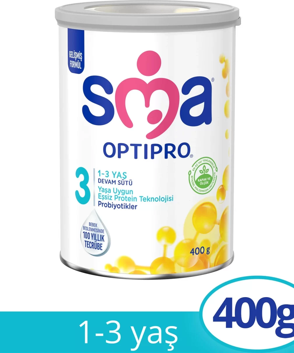 SMA Optipro Probiyotik 3 Bebek Devam Sütü 1-3 Yaş 400 Gr