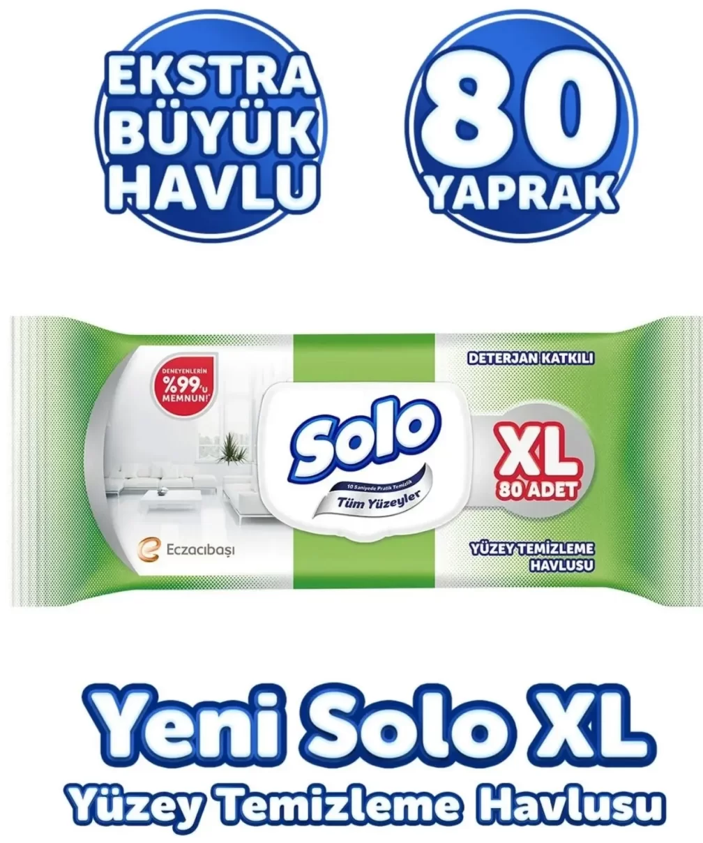 Solo Yüzey Temizleme Havlusu XL 80li