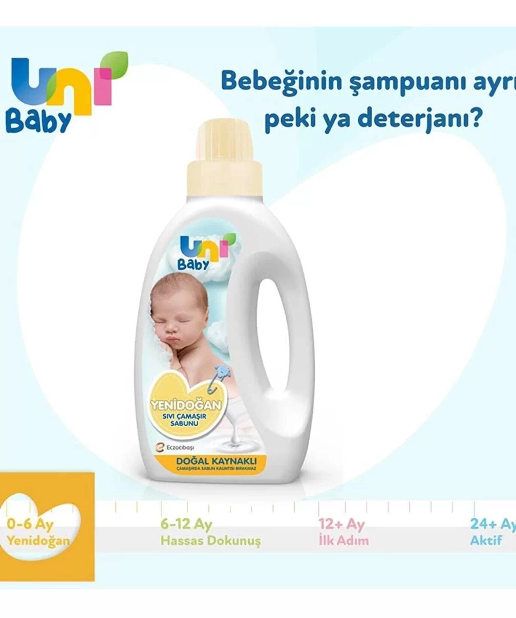 Uni Baby Yenidoğan Sıvı Çamaşır Sabunu 1500 ml