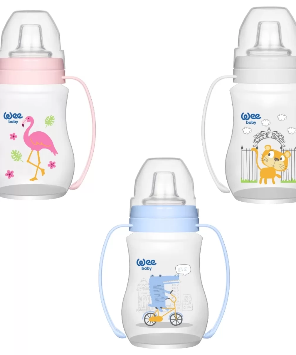 Wee Baby Akıtmaz Kulplu PP Antikolik Bardak 250ml 754