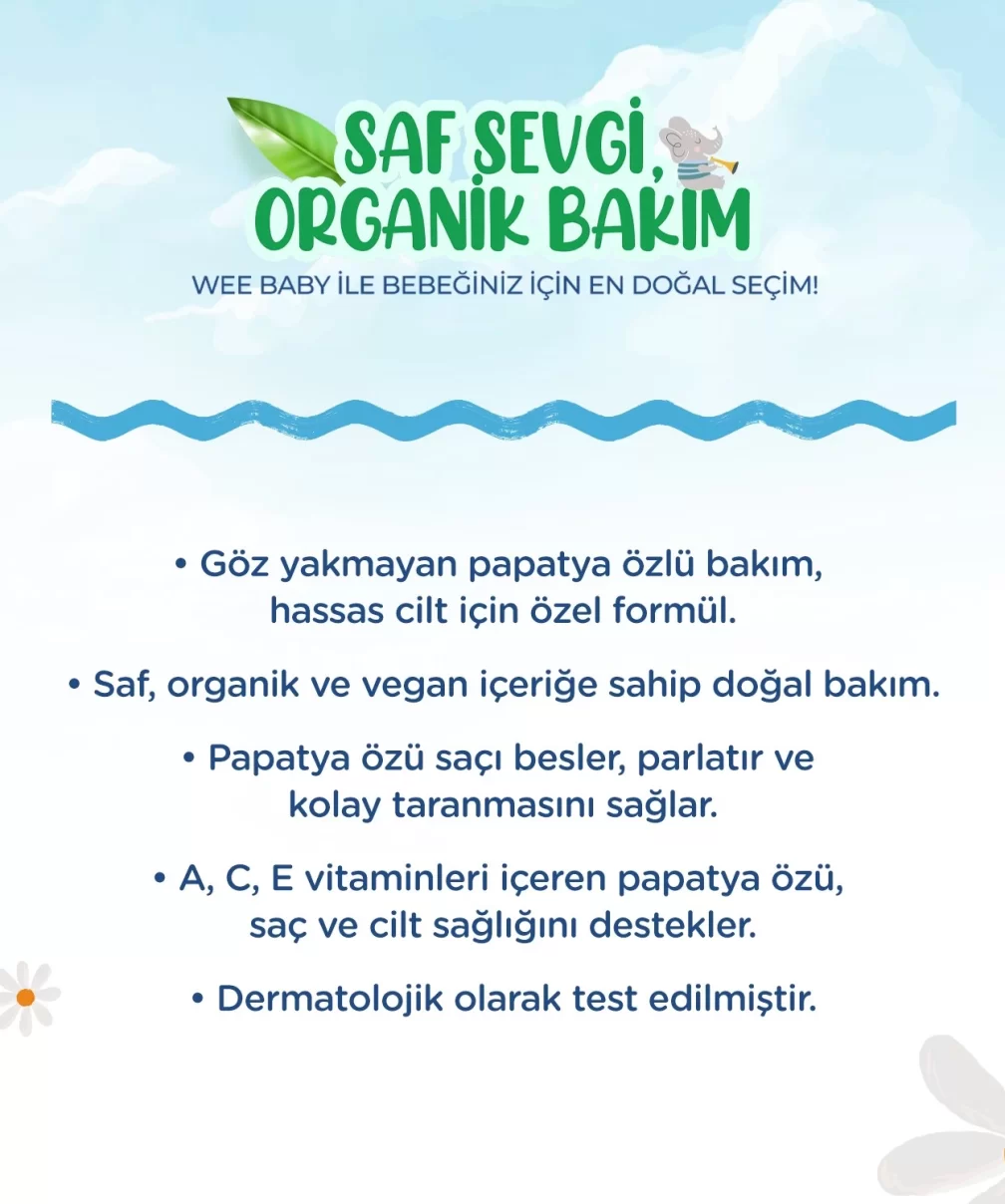 Wee Baby Bebek Saç ve Vücut Şampuanı 500 ml