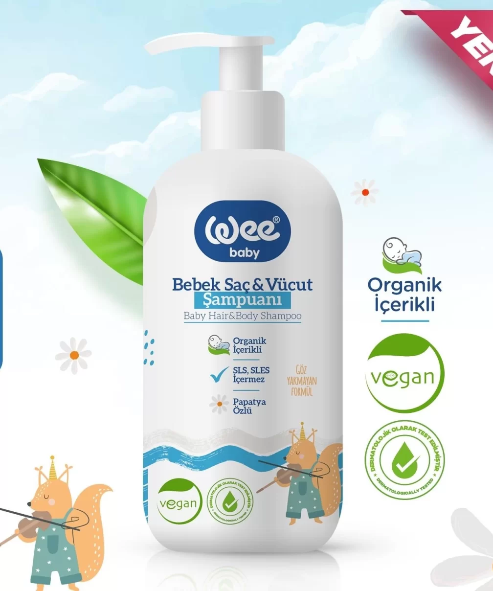 Wee Baby Bebek Saç ve Vücut Şampuanı 750 ml