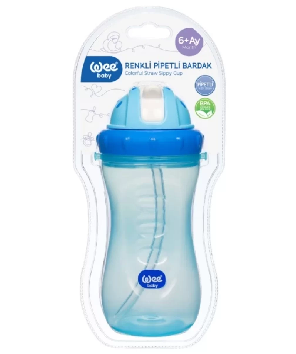 Wee Baby Renkli Pipetli Bardak 340ml 761