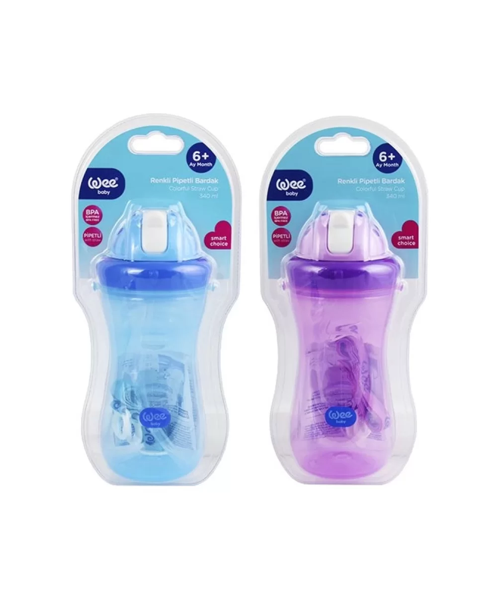 Wee Baby Renkli Pipetli Bardak 340ml 761