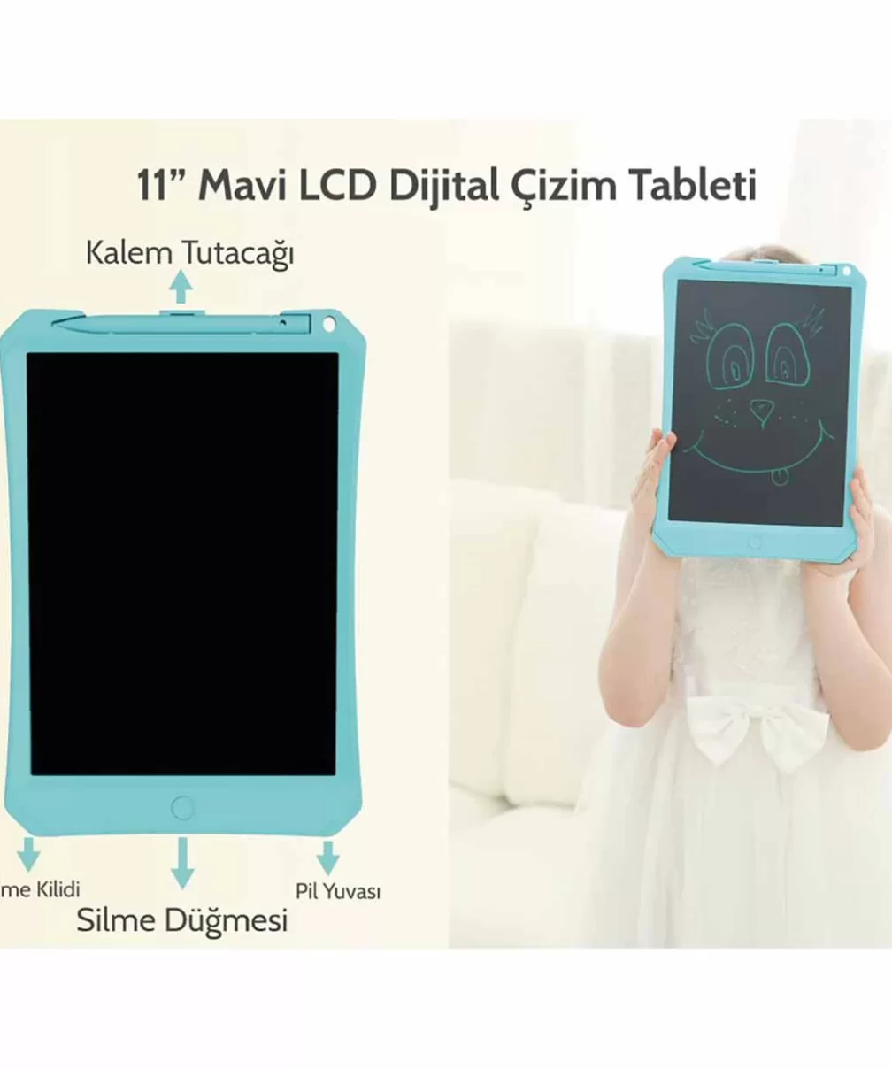 Xiaomi Wicue 11 LCD Dijital Çizim Tableti Mavi