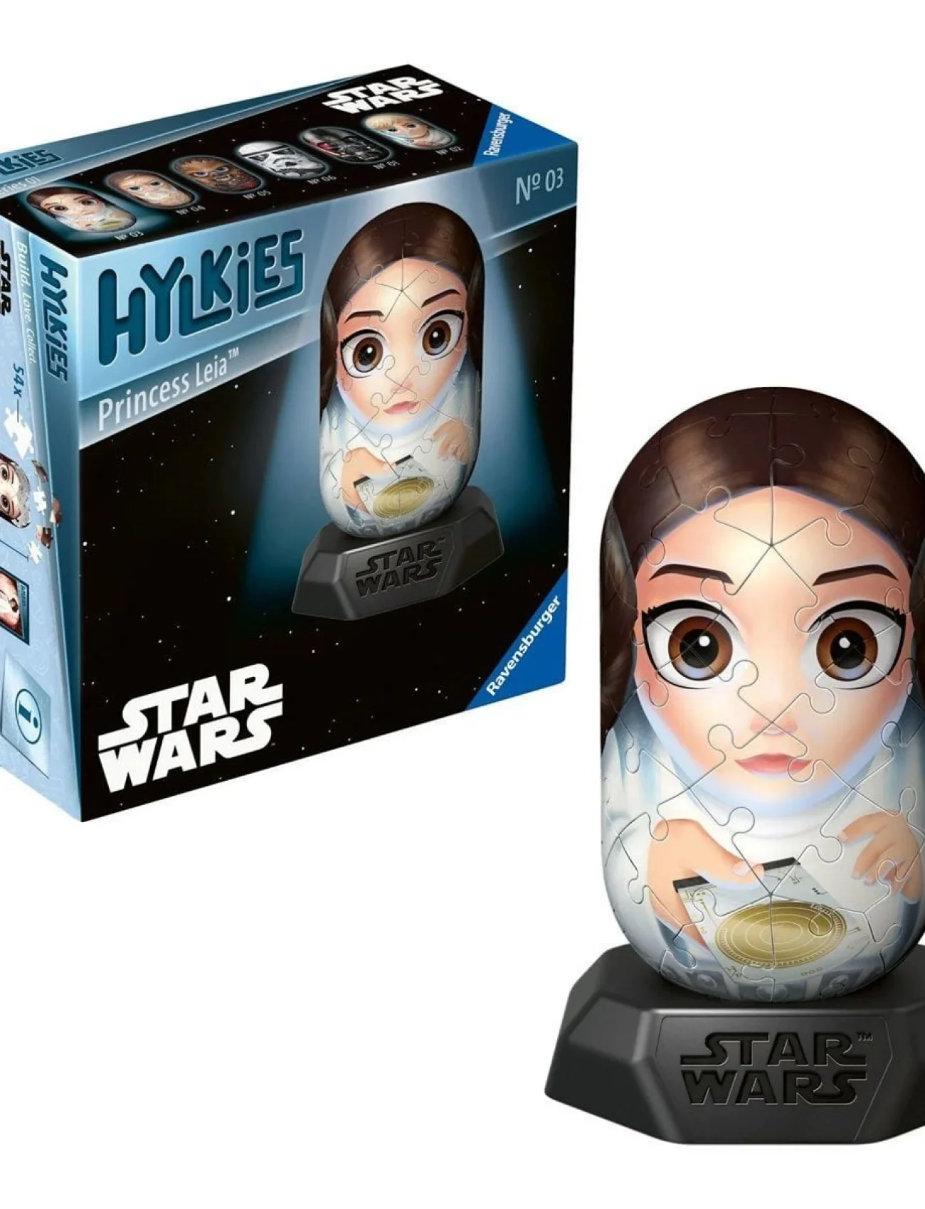 010142 Hylkies Star Wars - Prenses Leia 54 parça Puzzle - No:03 - Ravensburger