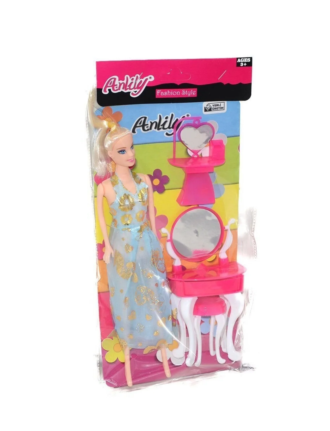 02260 Oydaş, Anlily Makyaj Masalı Bebek / Kartela / +3 yaş