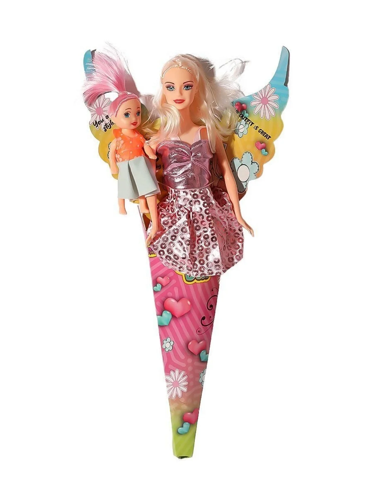 02286 Anlily Külahlı Yavrulu Bebek -Oydaş