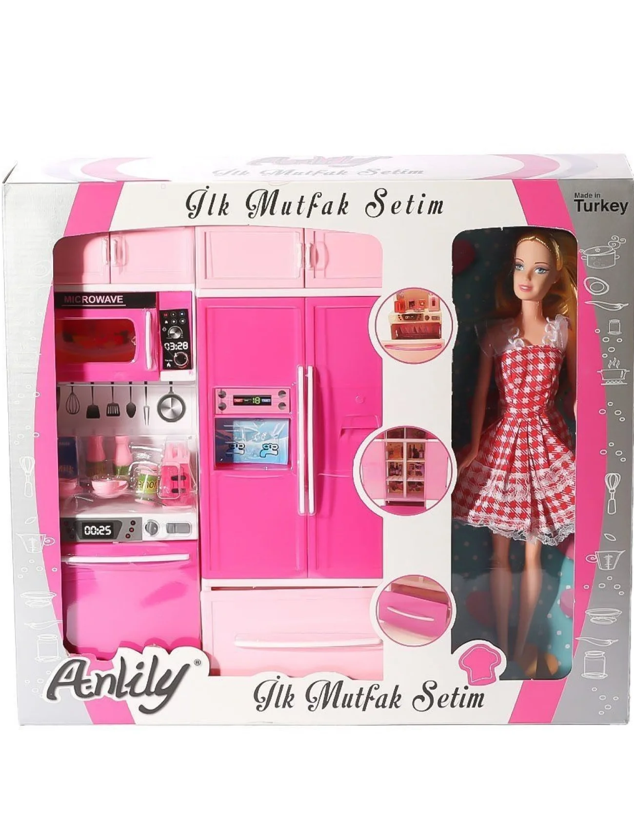 02318 Anlily Bebekli Mutfak Dolabı Oyun Seti -Oydaş