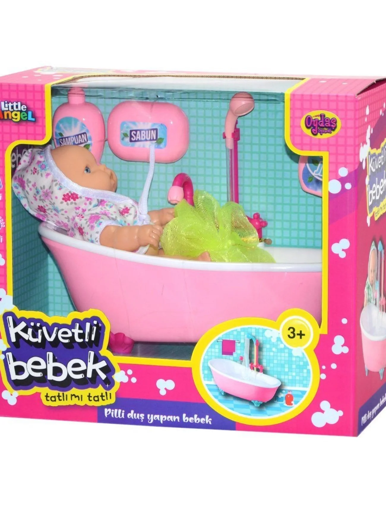 02605 Oydaş,  Pilli Küvette Duş Yapan Bebek