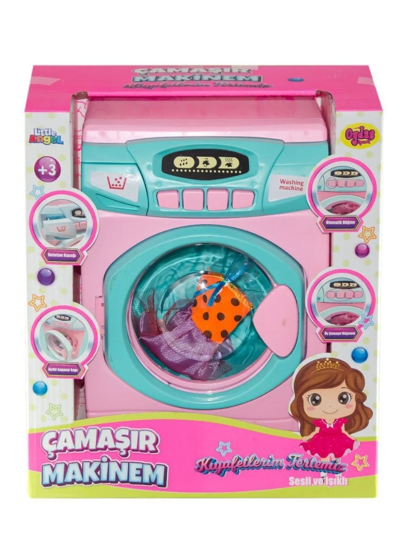 02608 Sesli ve Işıklı Çamaşır Makinesi -Oydaş