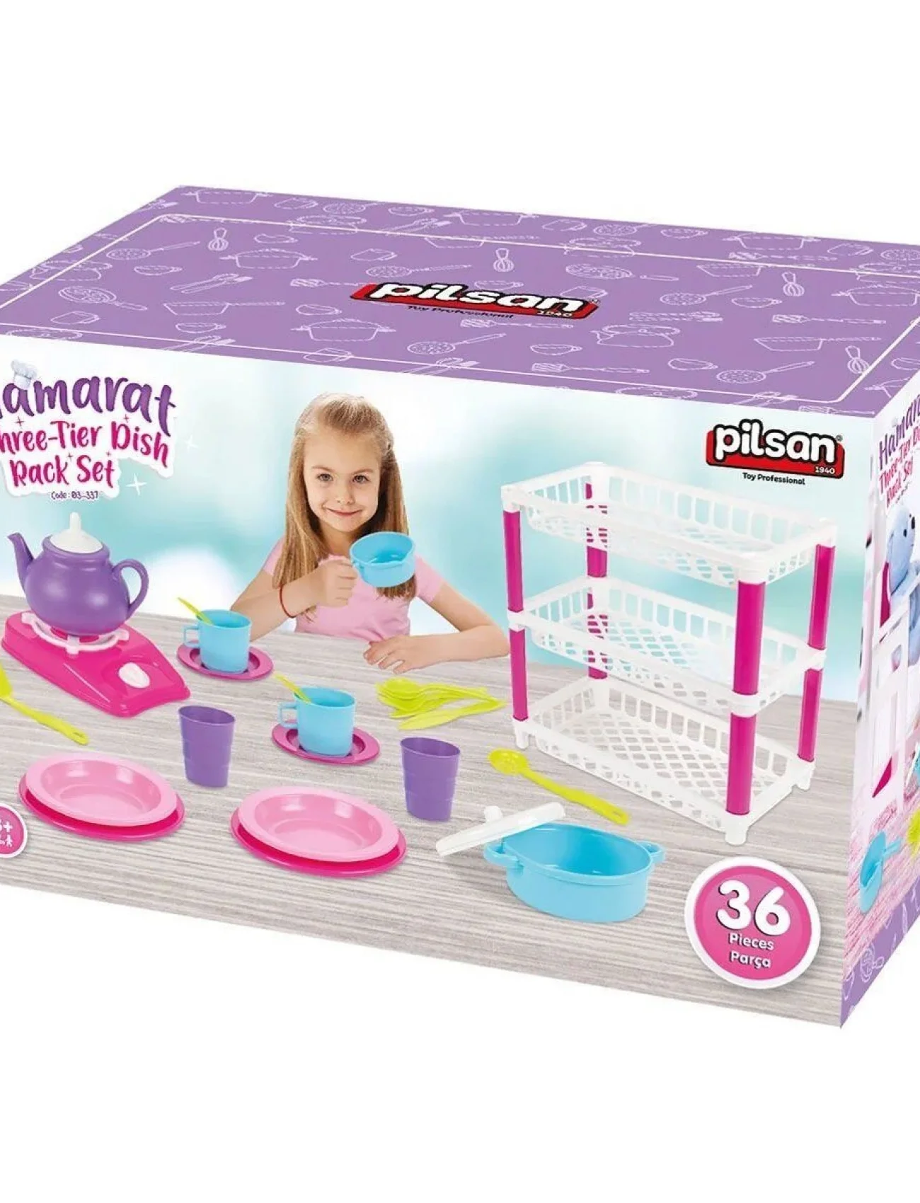 03 337 Pilsan 3 Katlı Hamarat  Mutfak Seti