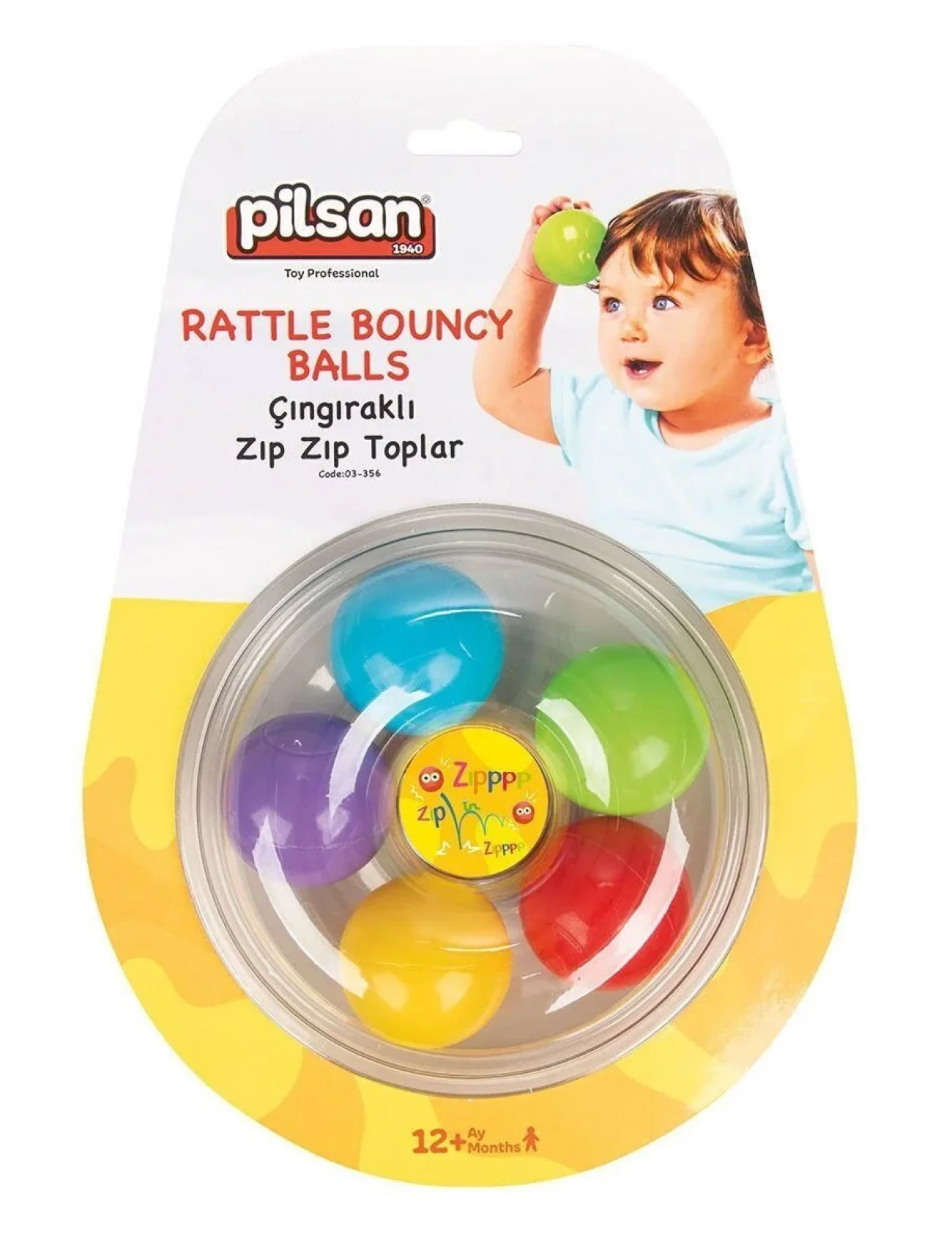 03 356 Çıngıraklı Zıp Zıp Toplar -Pilsan