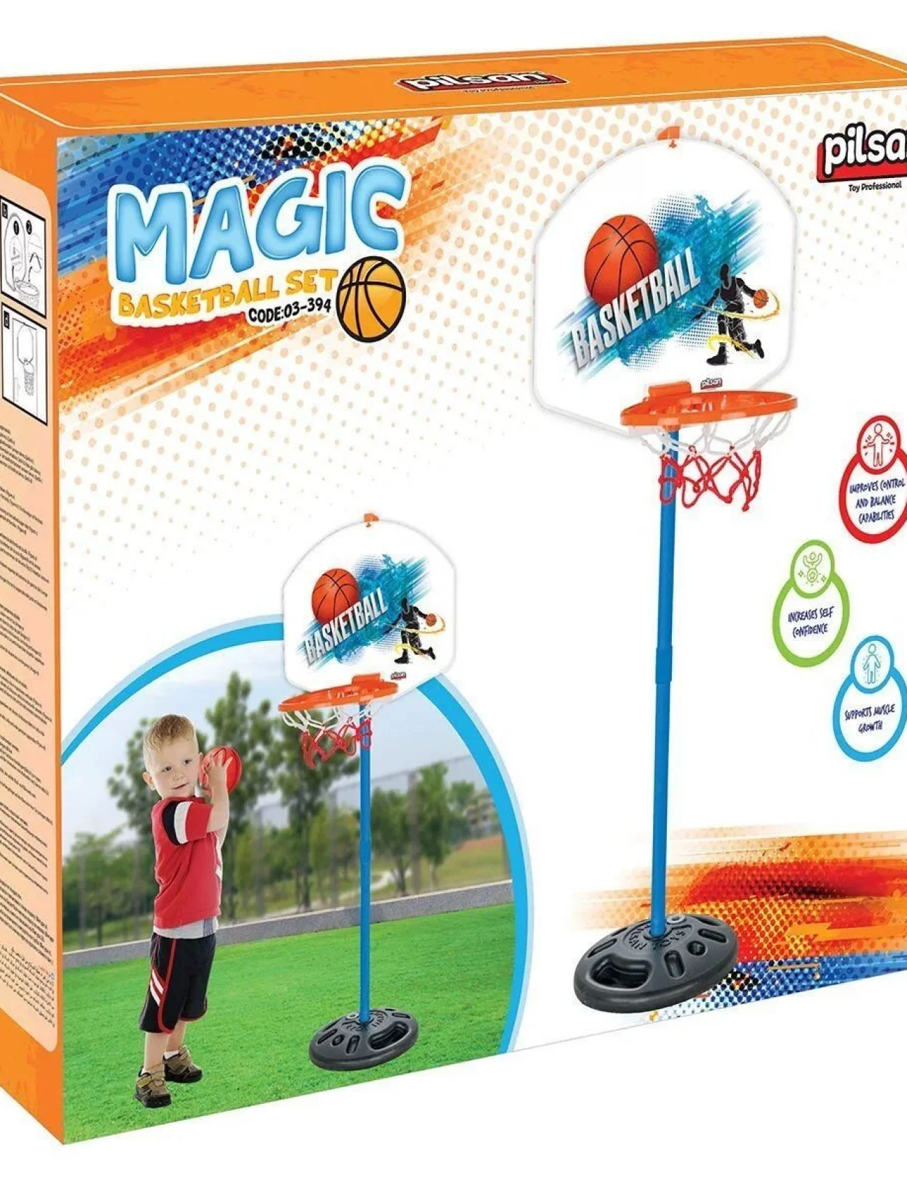03 394 Pilsan Magic Basketbol Seti Ayaklı
