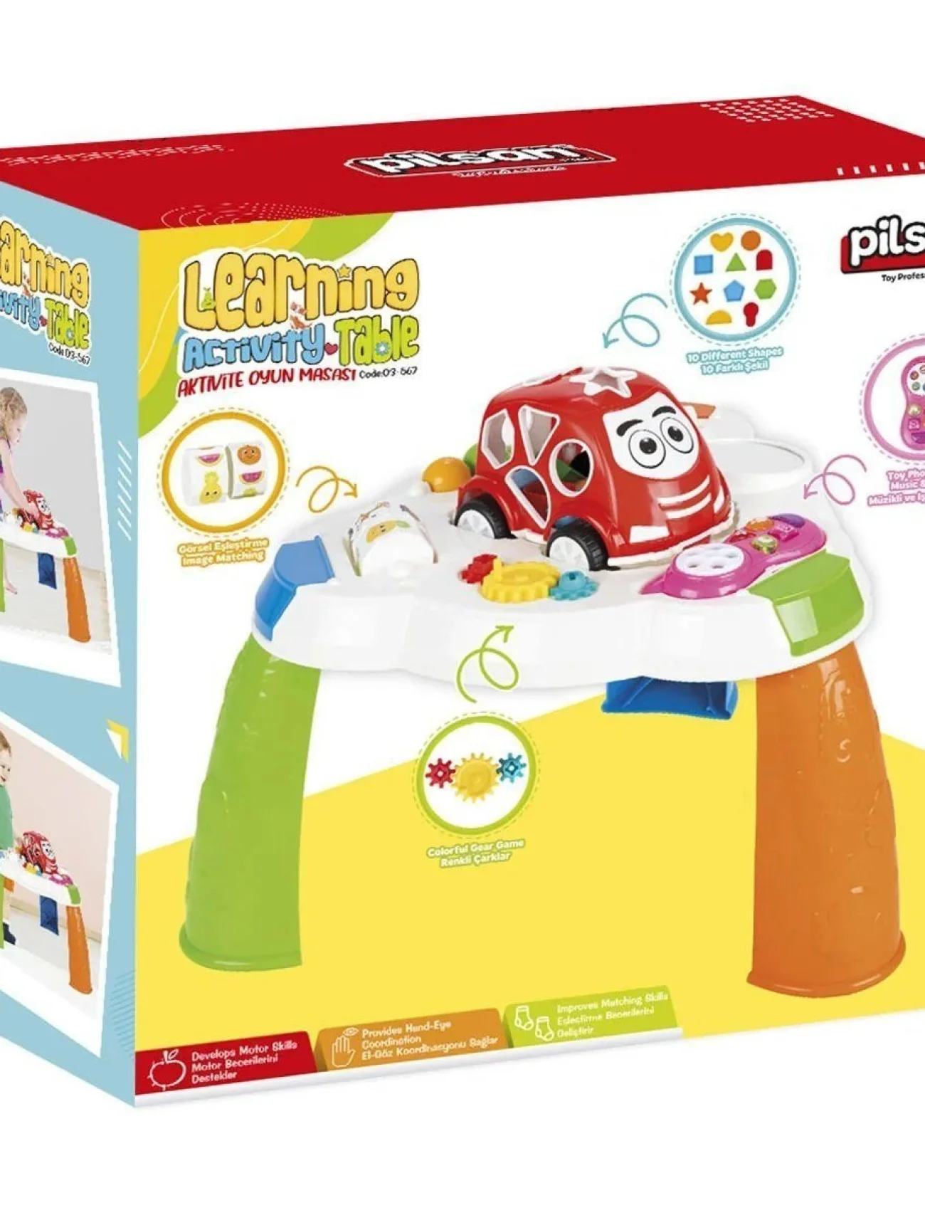 03 567 Pilsan Aktivite Oyun Masası