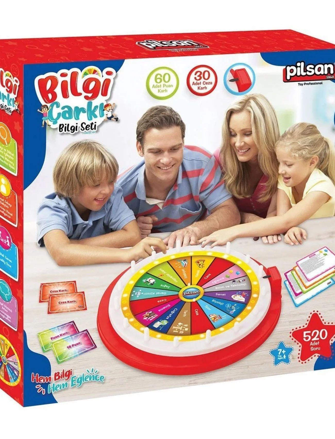 03 701 Bilgi Çarkı Bilgi Seti -Pilsan Oyuncak