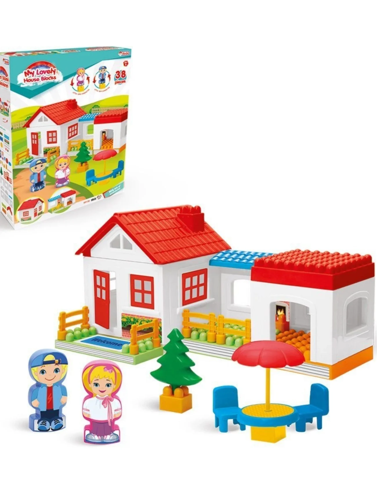 03135 TEK KATLI EV BLOKLAR 36 PARÇA