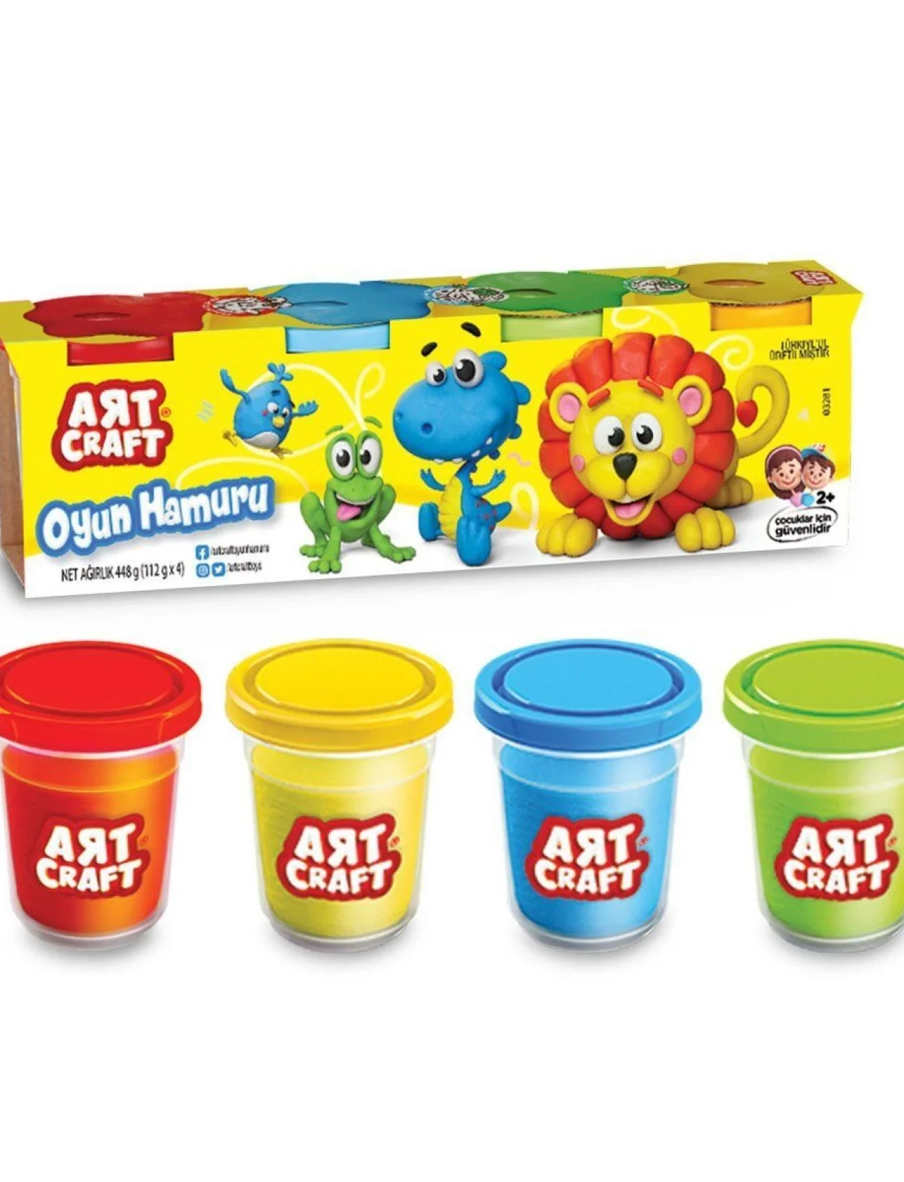 03281 Art Craft 4lü OYUN HAMURU / 488 gr