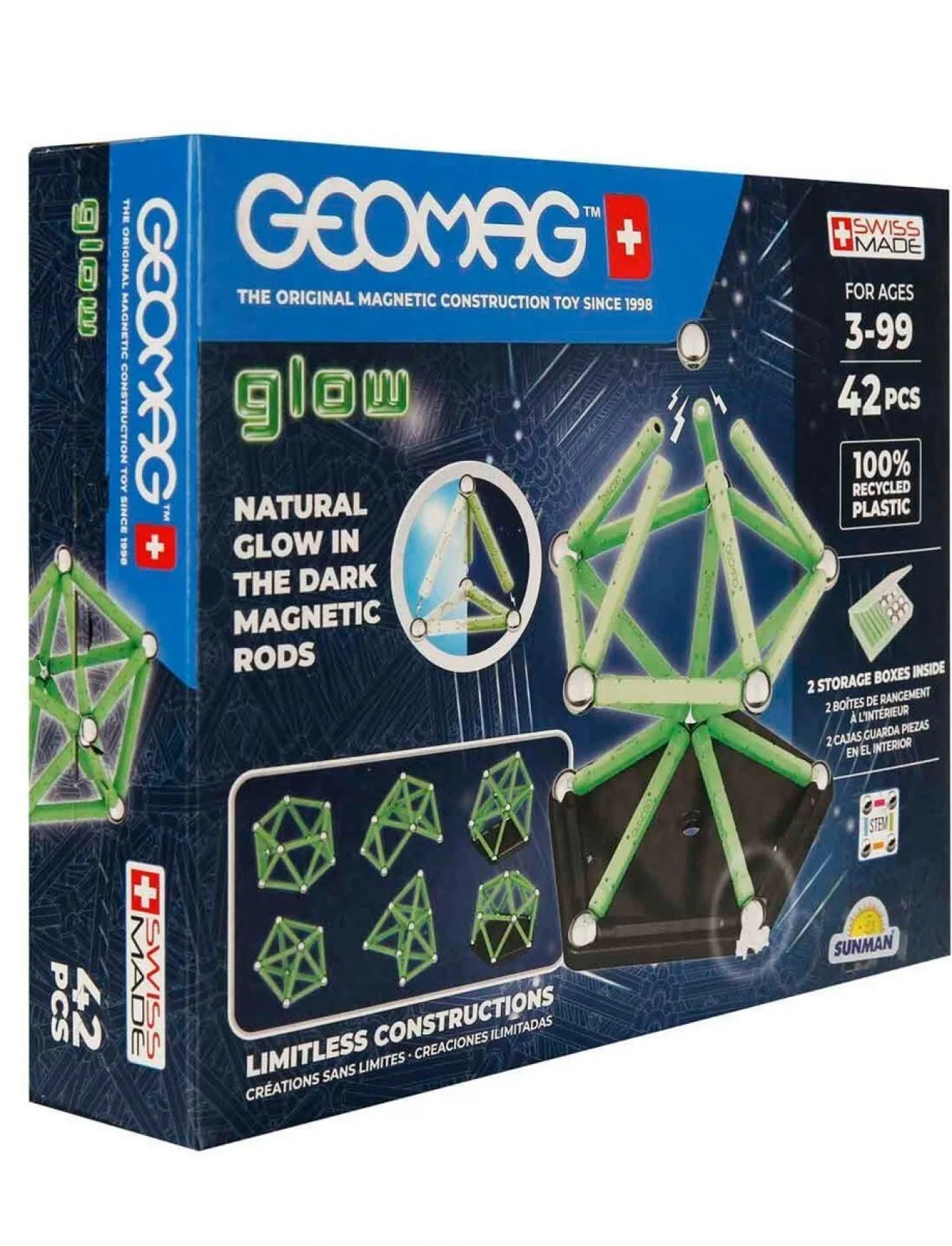 0329 Parıltılı Manyetik Zeka Oyunu 42 Parça -Sunman