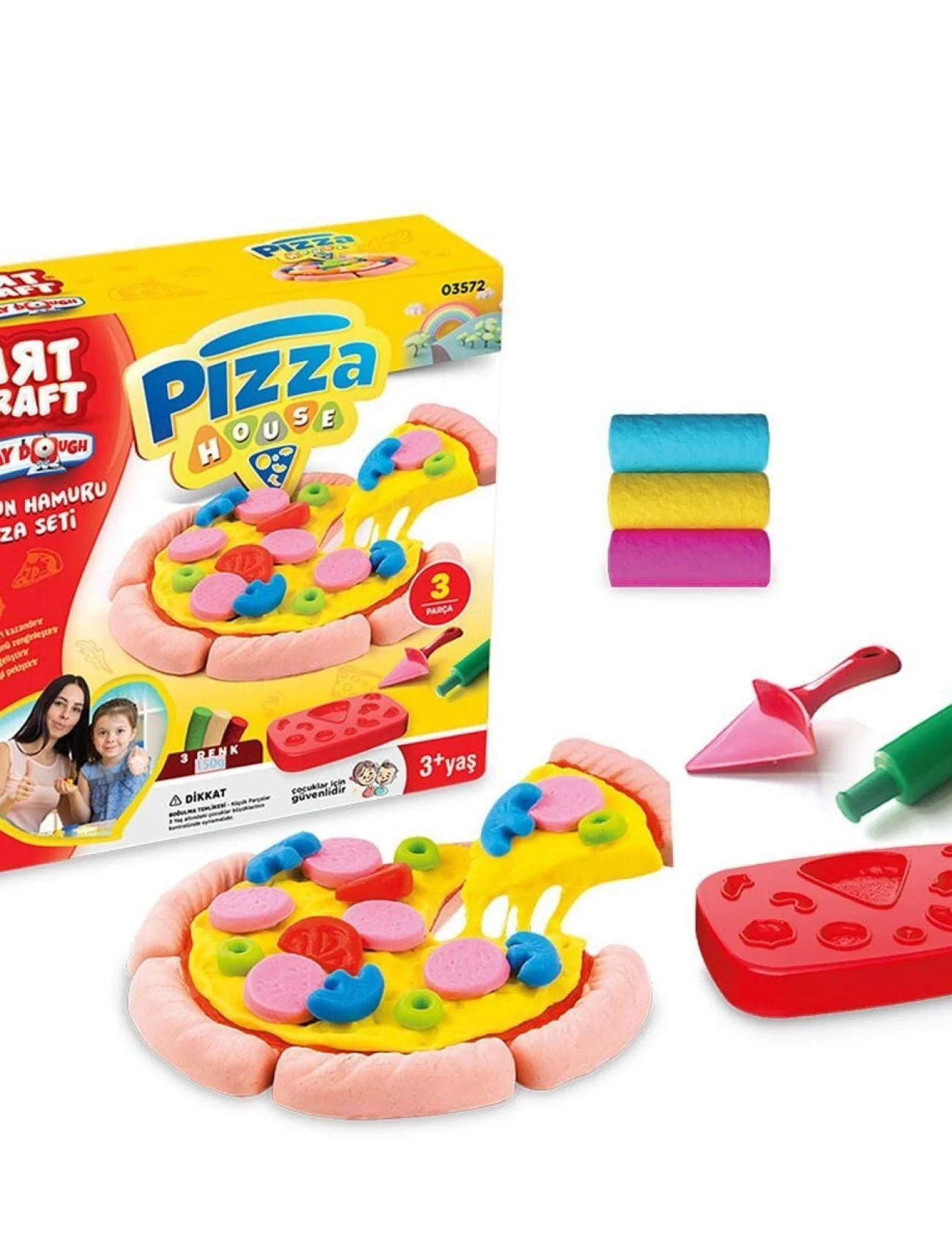 03572 PİZZA SETİ OYUN HAMURU150 GR.