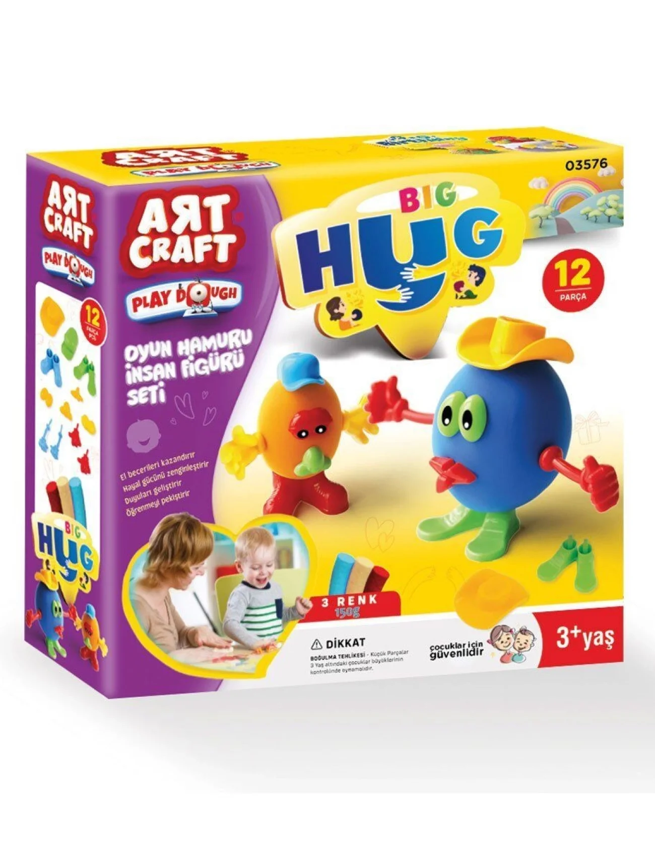 03576 İNSAN FİGÜRÜ SETİ OYUN HAMURU 150 GR.