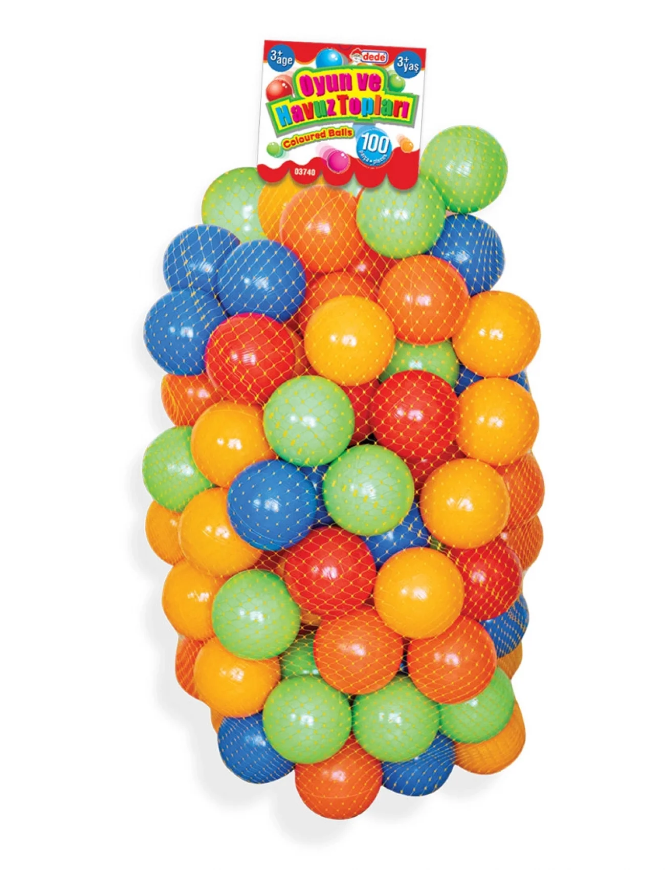 03740 OYUN HAVUZ TOPLARI 100 PRÇ FİLEDE 7 CM