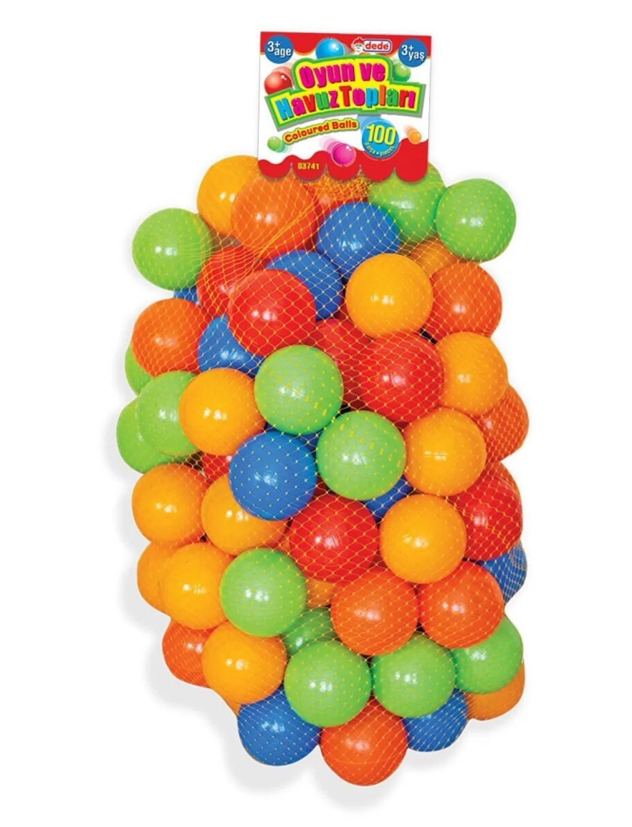 03741 OYUN HAVUZ TOPLARI 100 PRÇ FİLEDE 9 CM