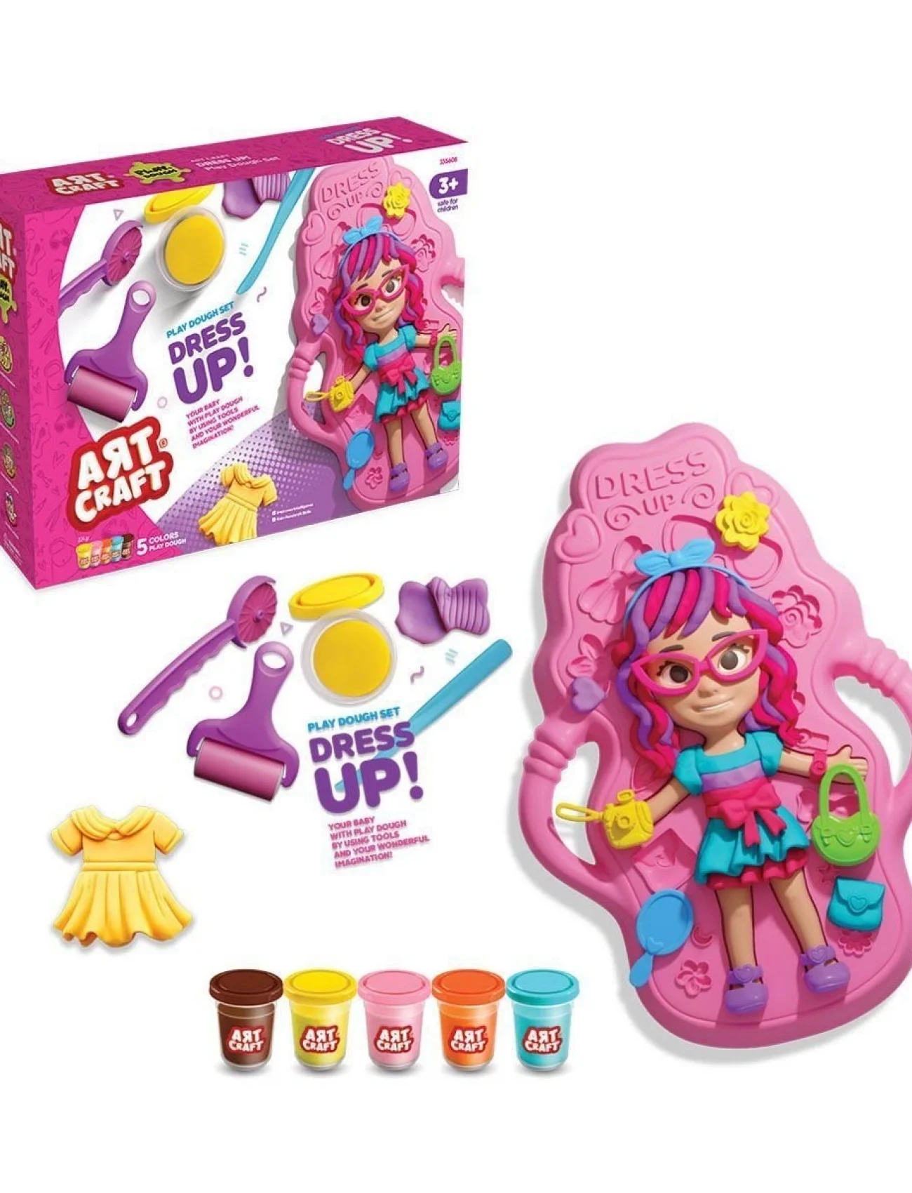 03943 Bebek Giydirme Hamur Seti 280 gr -Dede