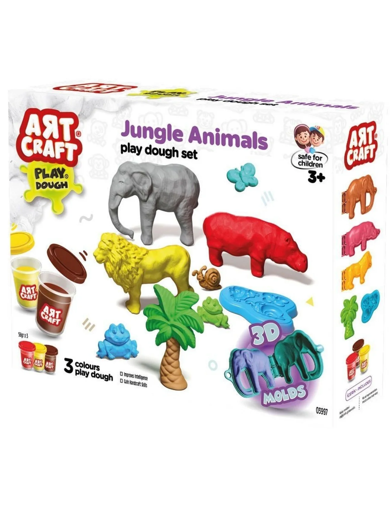 03997 Art Craft Orman Hayvanları Hamur Set 168 Gr -Fentoys