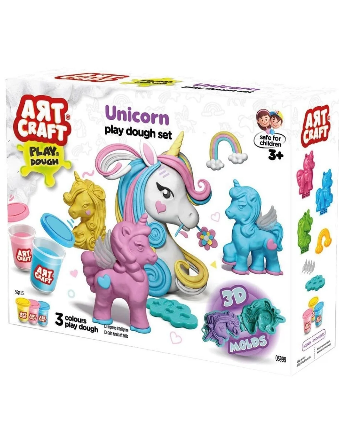 03999 Art Craft Unicorn Hamur Set 168 Gr -Fentoys