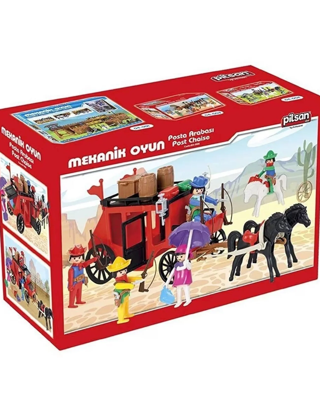04 002 Mini Mekanik Seri 2 Posta Arabası -Pilsan Oyuncak