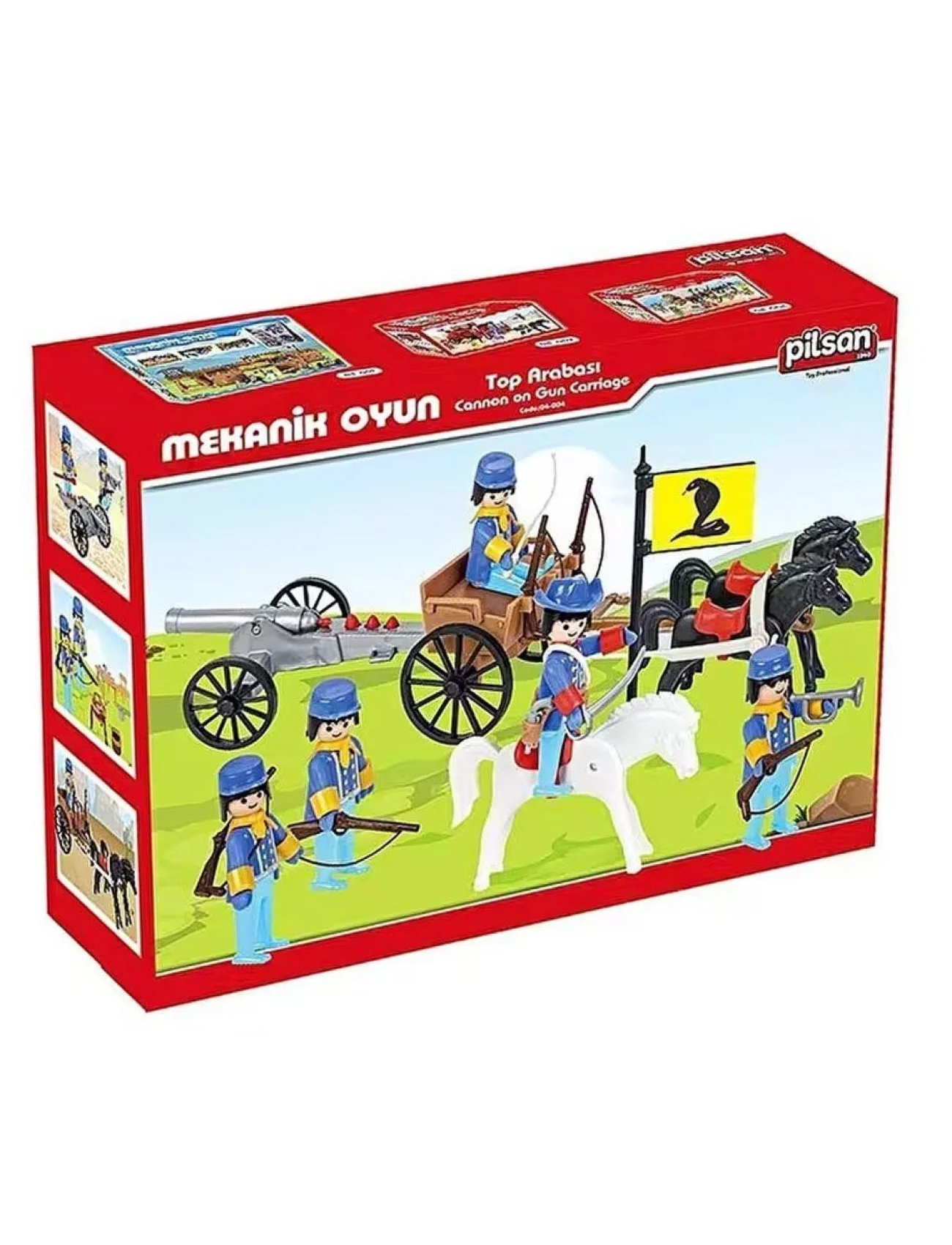 04 004 Mini Mekanik Seri 4 Top Arabası -Pilsan