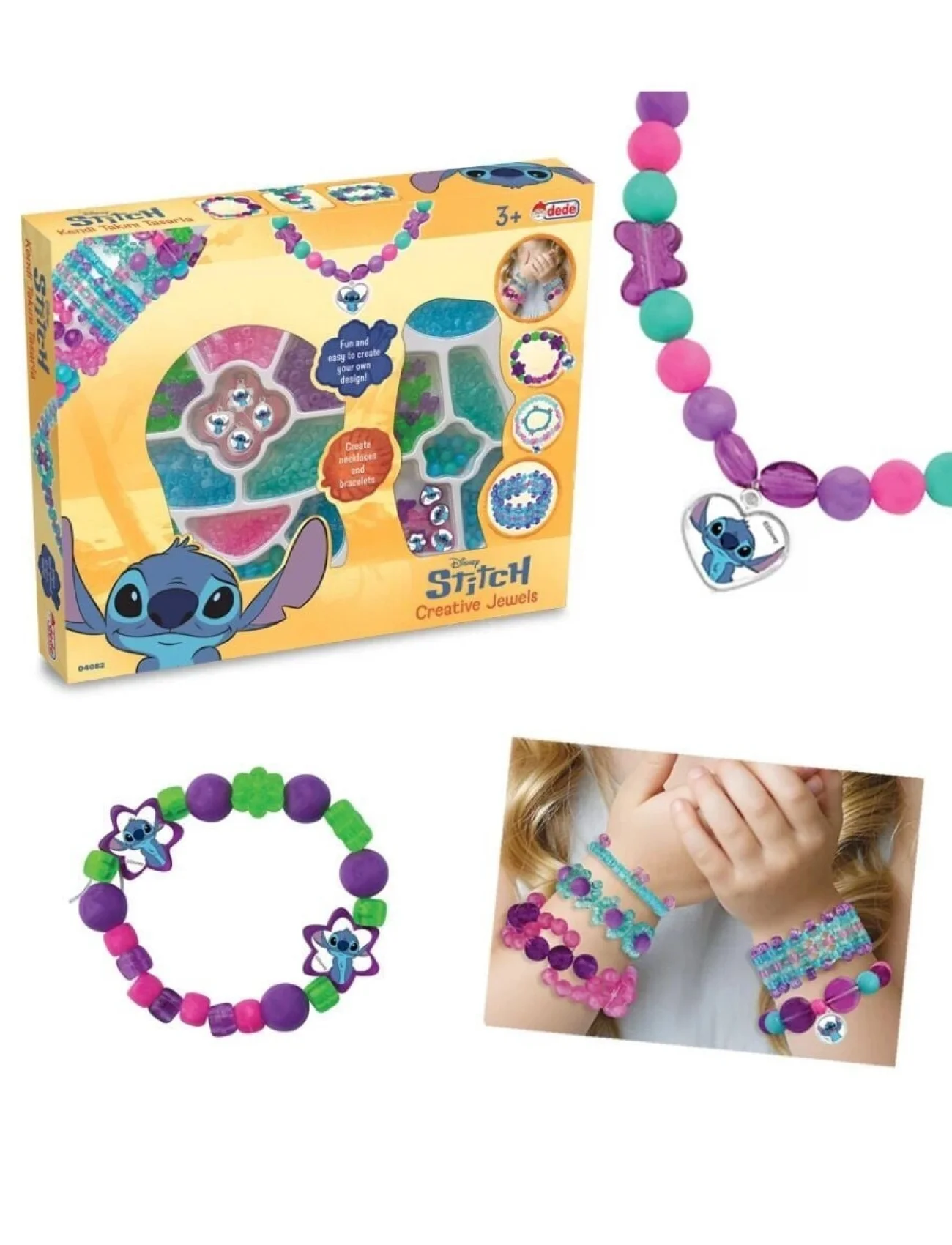 04082 STITCH İKİLİ KUTULU TAKI SETİ