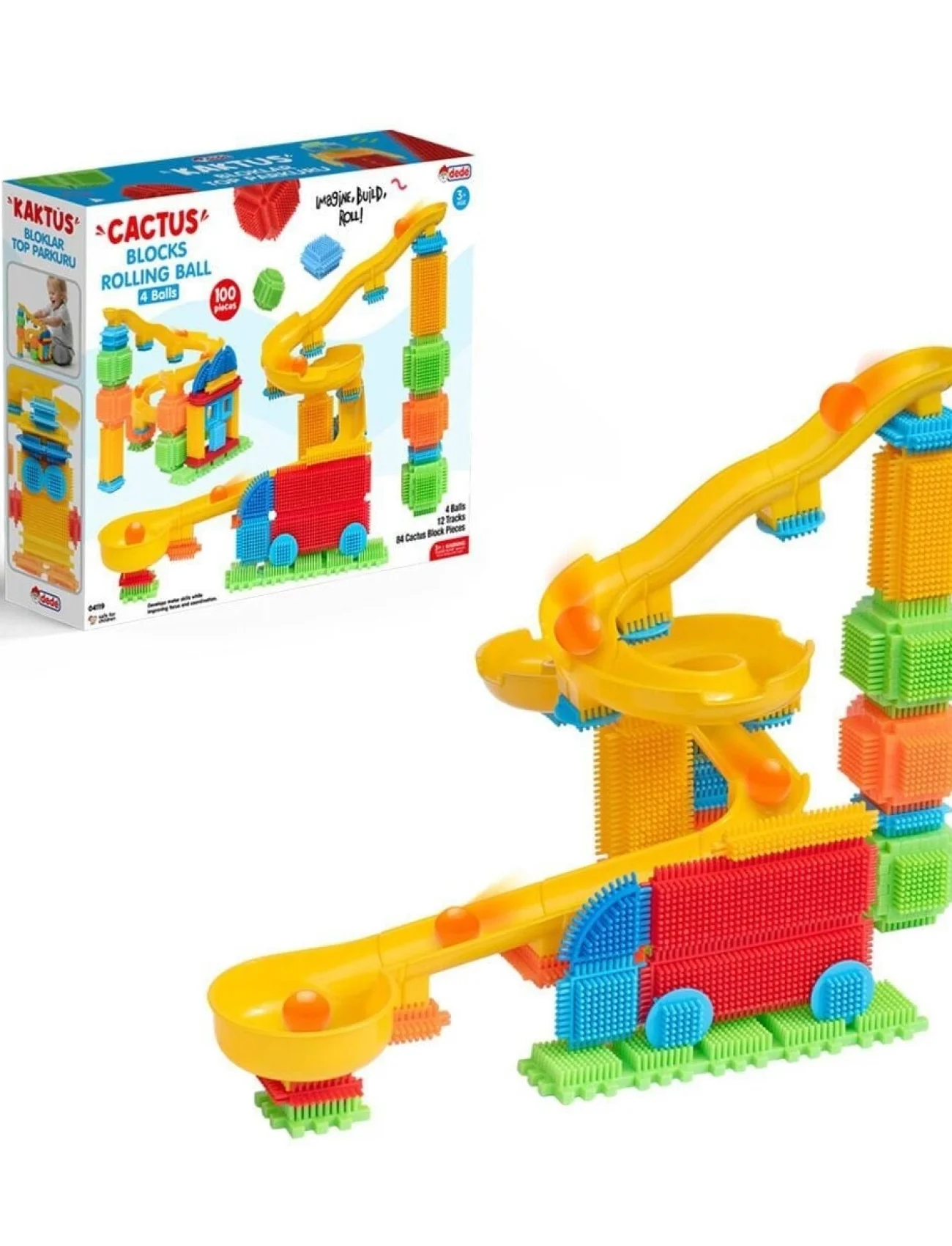 04119 KAKTÜS BLOKLAR TOP PARKURU 100 PARÇA