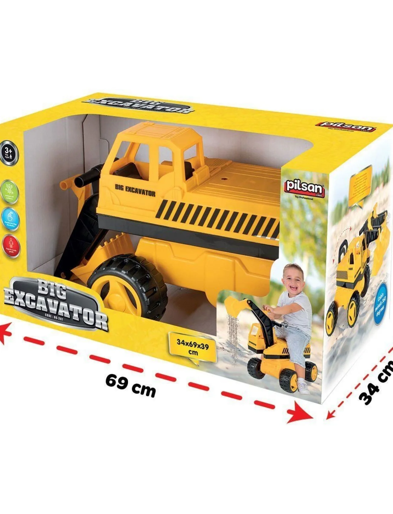 06 207 Big Excavator -Pilsan Oyuncak