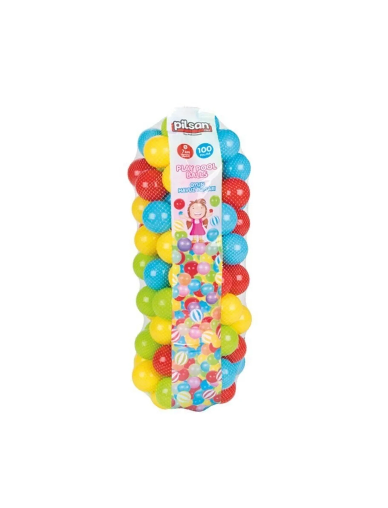 06 411 OYUN HAVUZ TOPLARI FİLEDE 7 CM 100 LÜ